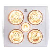 5 Light CEILING LIGHT/HEATER/EXTRACTOR FAN WHITE RC166 5 Light CEILING LIGHT/HEATER/EXTRACTOR FAN WHITE RC166