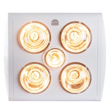 5 Light CEILING LIGHT/HEATER/EXTRACTOR FAN WHITE RC166 5 Light CEILING LIGHT/HEATER/EXTRACTOR FAN WHITE RC166