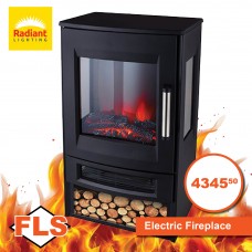 Radiant Electric Fireplace Freestanding 1800w